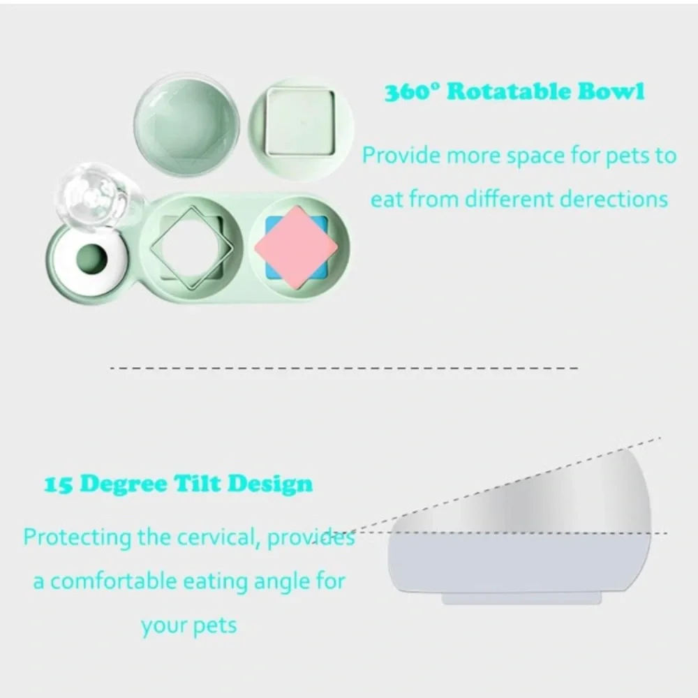 3-in-1 Pet Food/Water Station (for smaller pets)